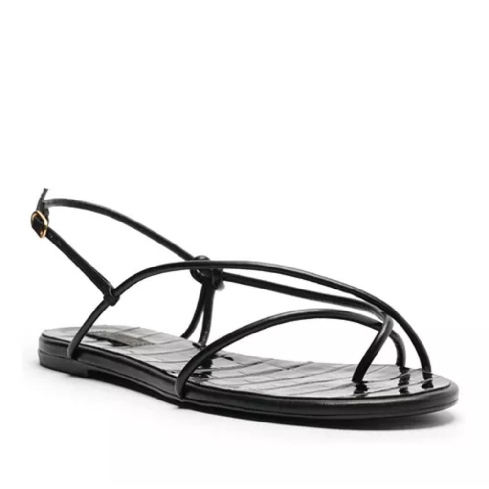 EUC SCHUTZ “Malta” Black Strappy Sandals